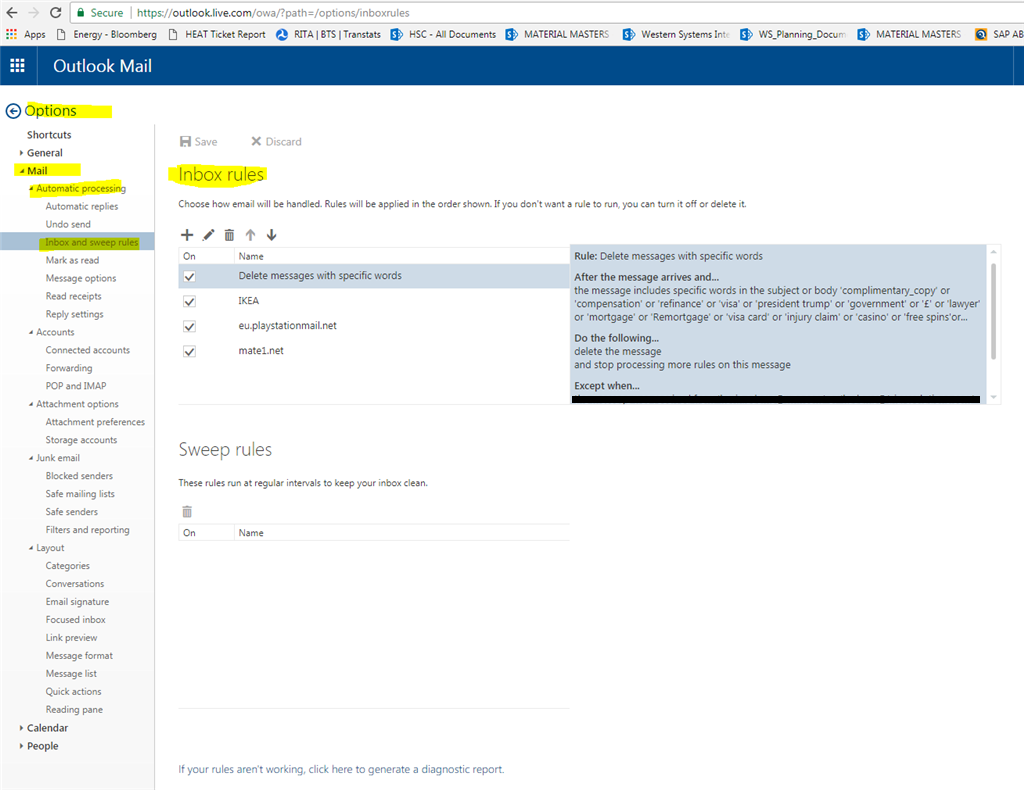 Outlook.com Beta - Where Did Email Rules (filters) Go? - Microsoft ...