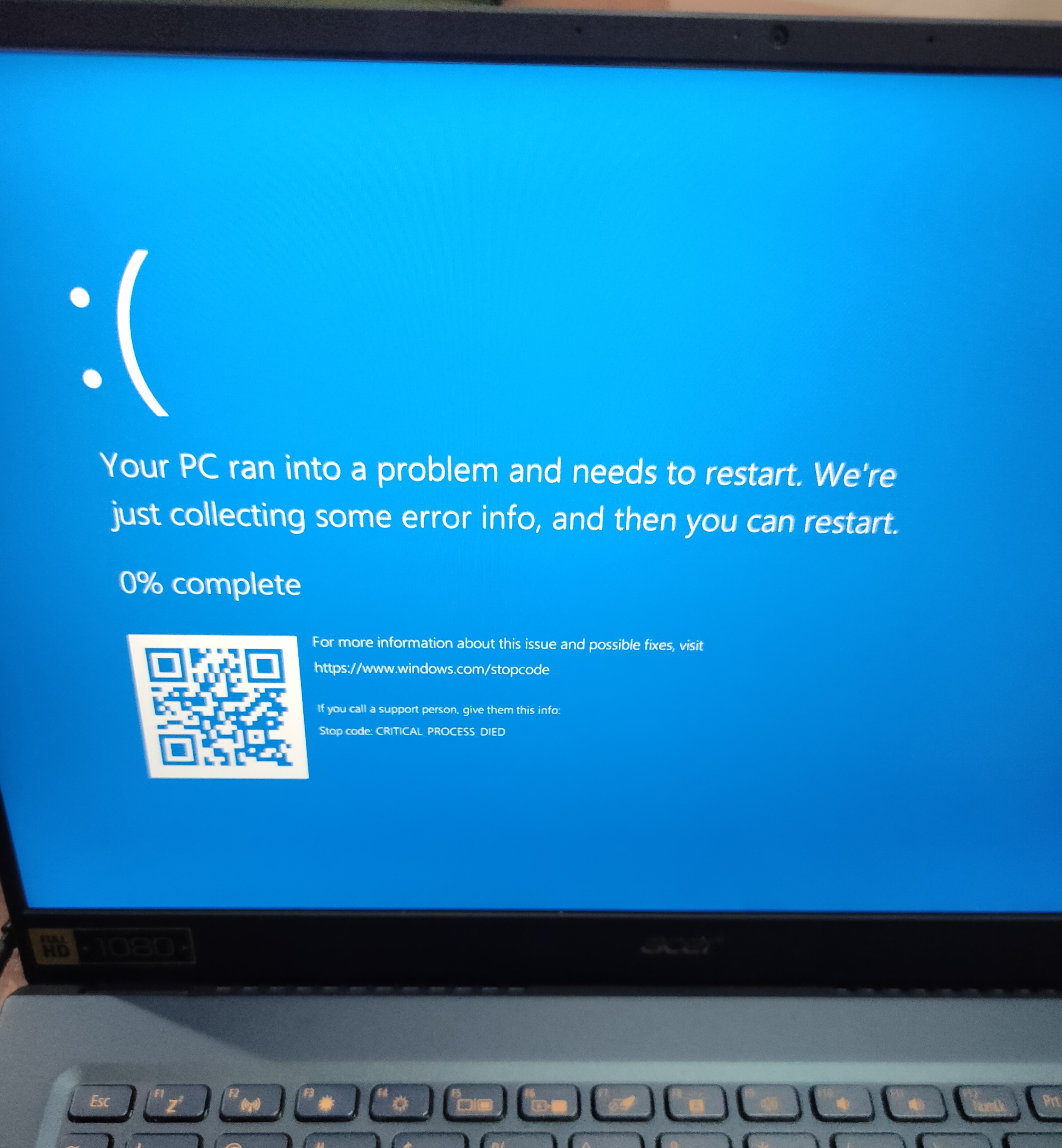 Frequent Bsod Critical Error On Windows 10 1909 Microsoft Community