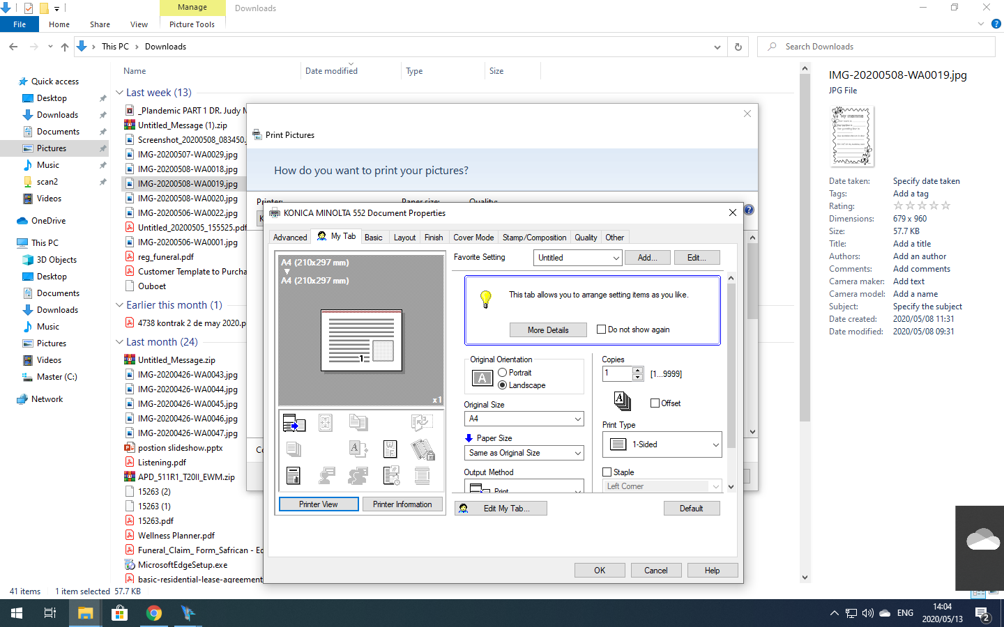 No print preview in file explorer - Microsoft Community