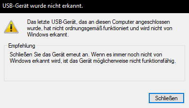 Windows 10 erkennt meinen Xbox one Controller nicht