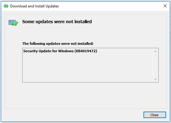 Fail to install KB4019472 - Microsoft Community