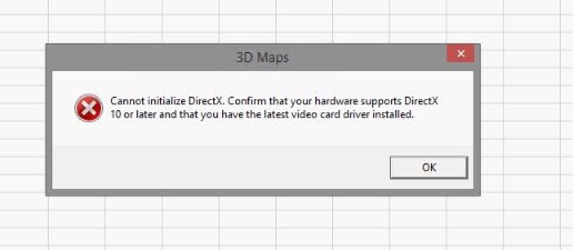 Excel 2016 - 3D Maps Encountered An Error - Microsoft Community