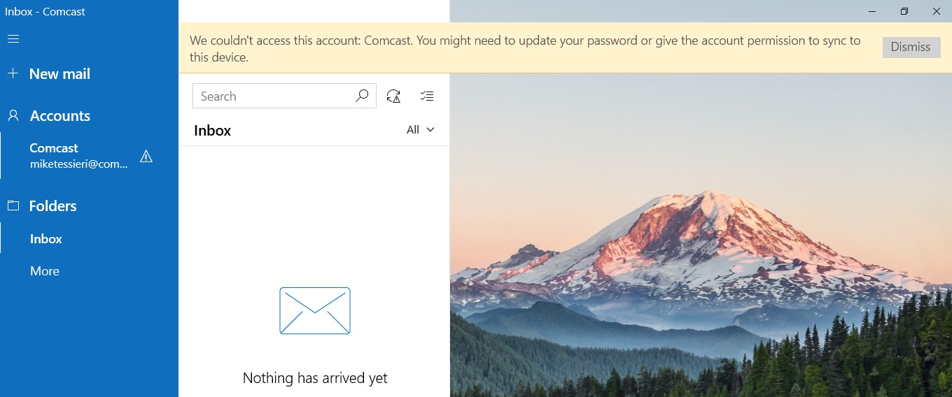 Windows 10 Mail Not Syncing With Comcast Microsoft Community