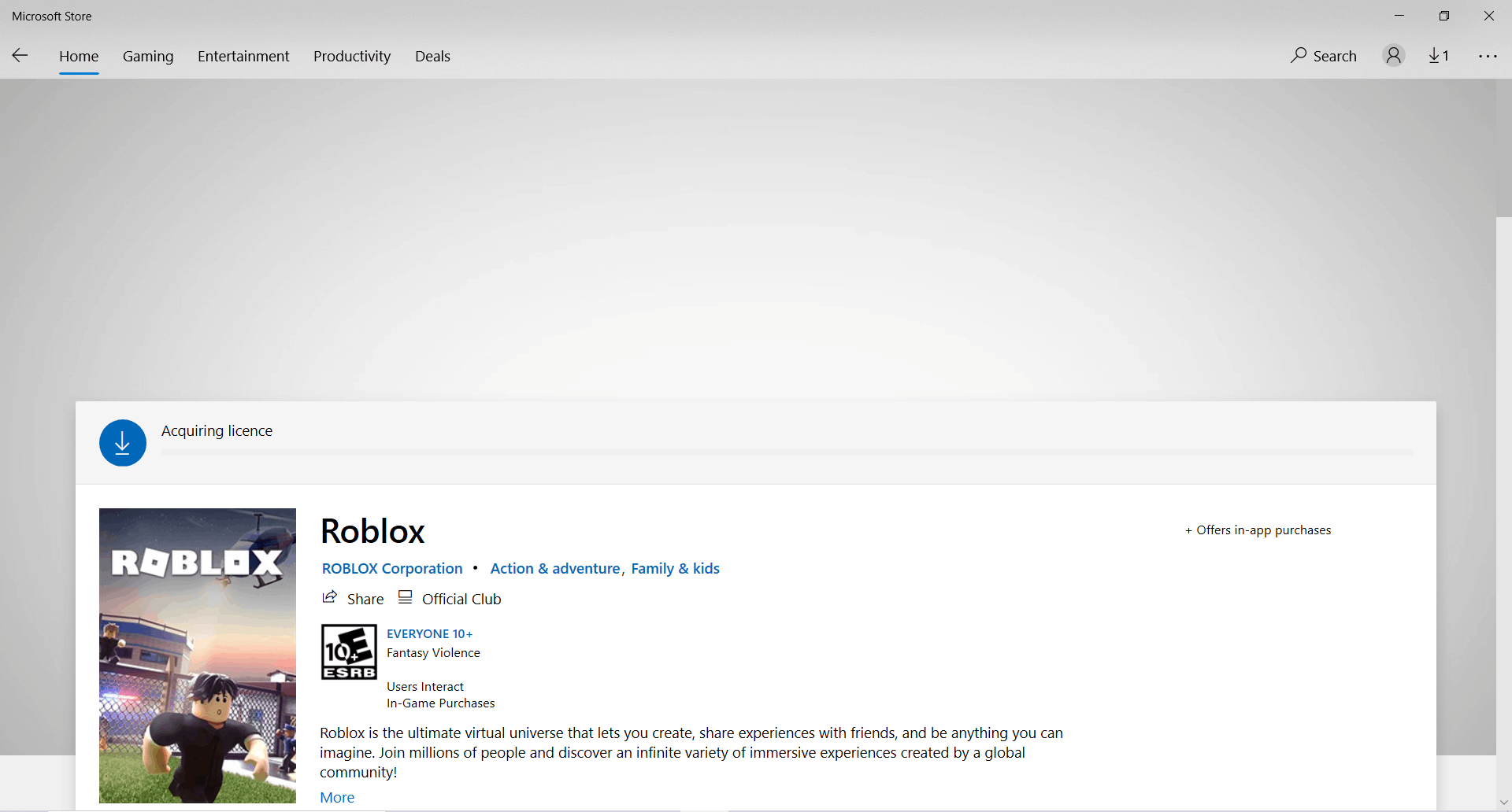 roblox web VS app (microsoft store/windows) 