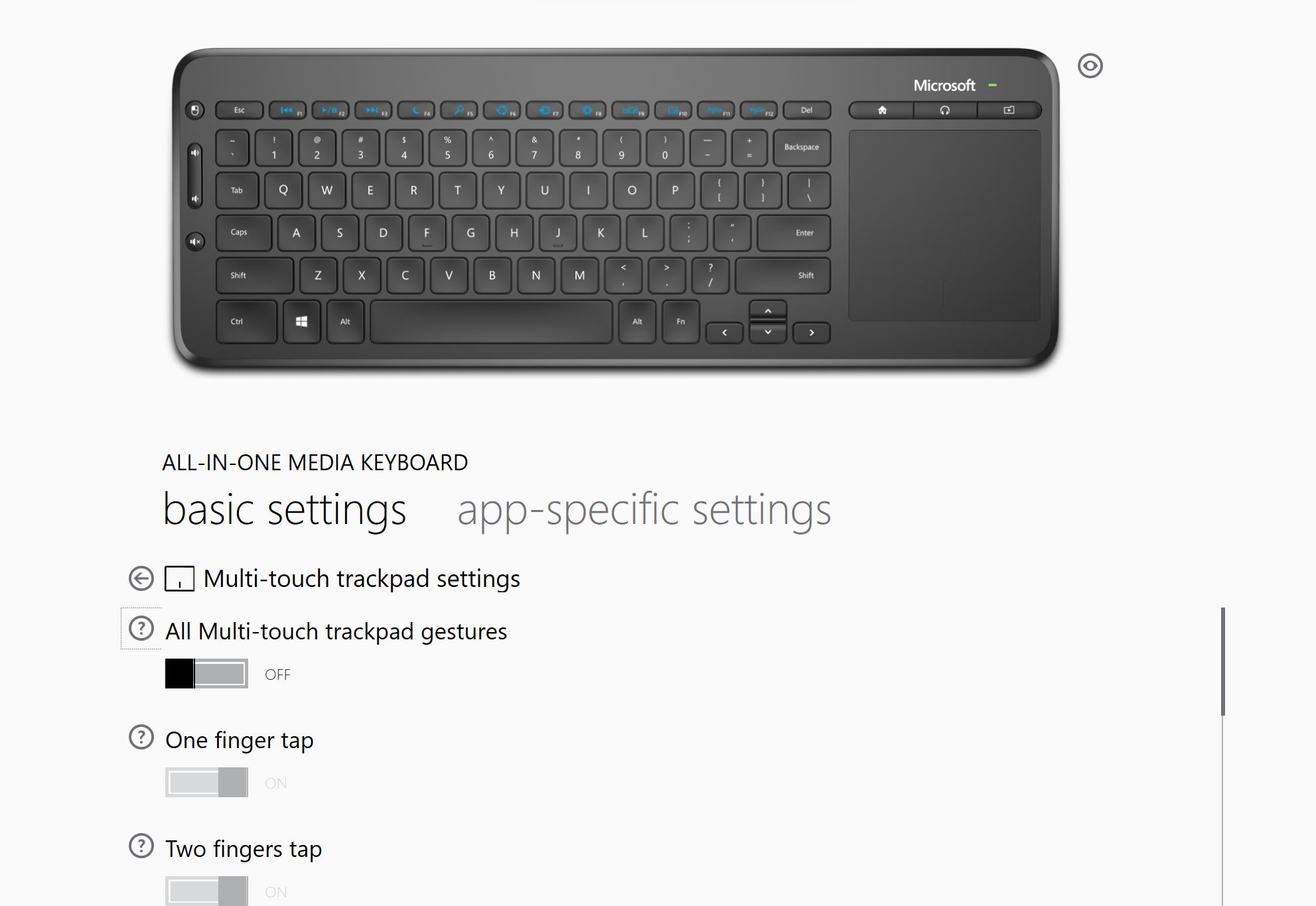 Microsoft All In One Media Keyboard