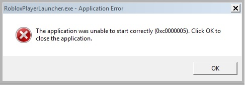 Fix: Roblox The Application Was Unable To Start Correctly 