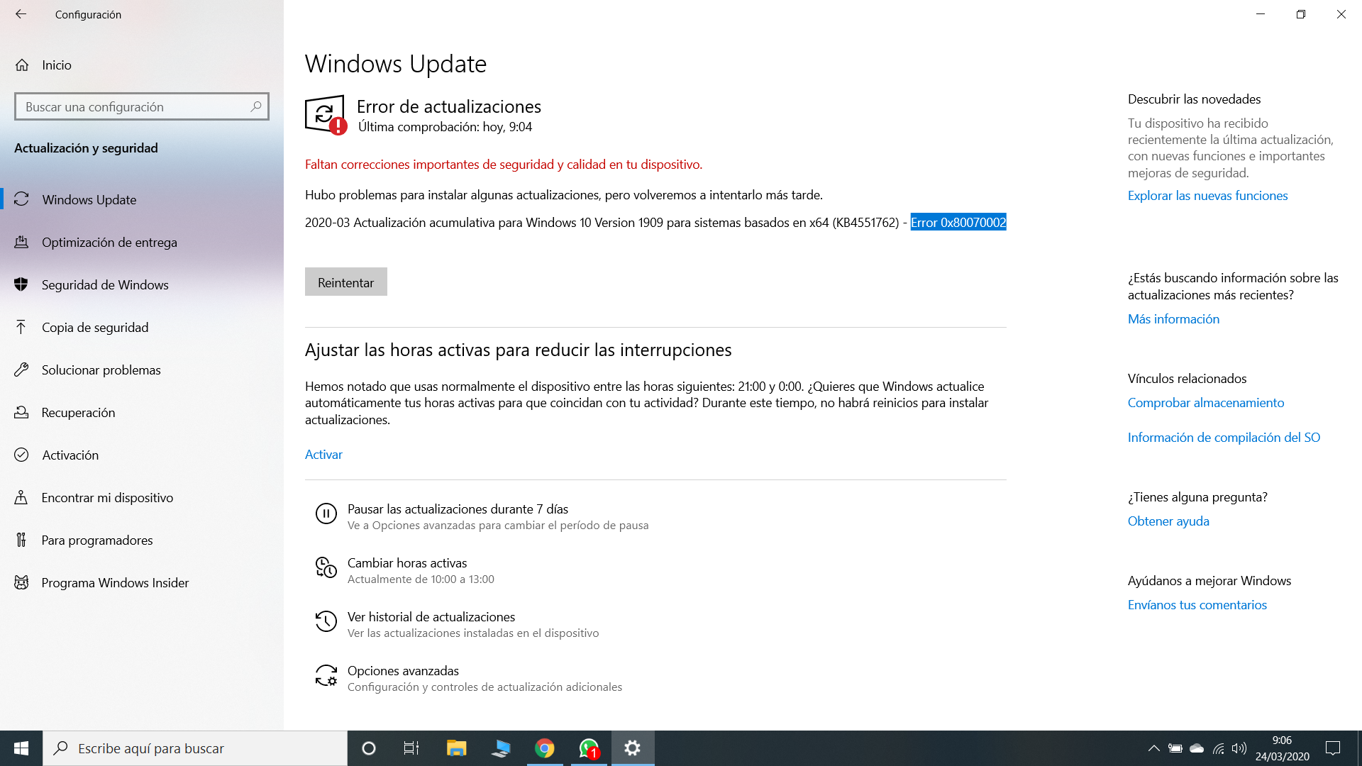 Error 0x80070002 Al Actualizar ≈ Windows 10 Microsoft Community 4794