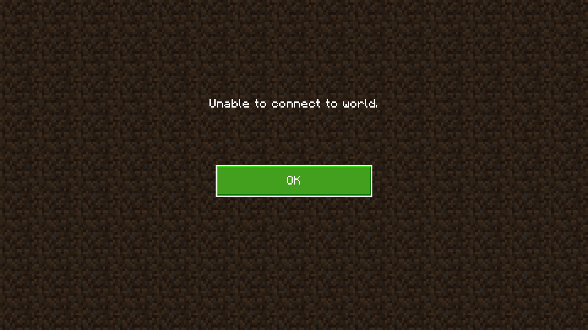Unable To Connect To World On Minecraft Bedrock Edition Pc To Pc