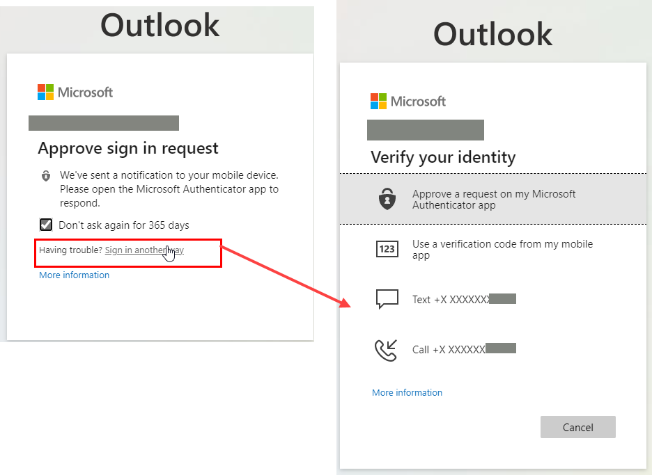 Отключить microsoft authenticator office 365