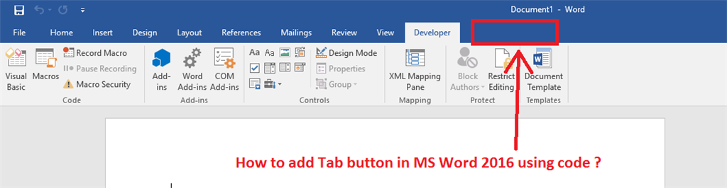 Shine Settle Inspire How to add Tab button in MS Word 2016 using Office App? - Microsoft  Community