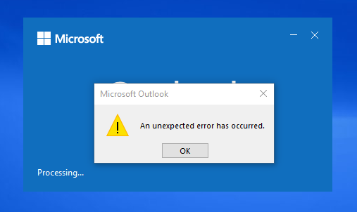 Error an error has occurred что делать windows 7