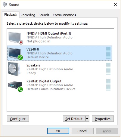 Nvidia hdmi output online driver download windows 10