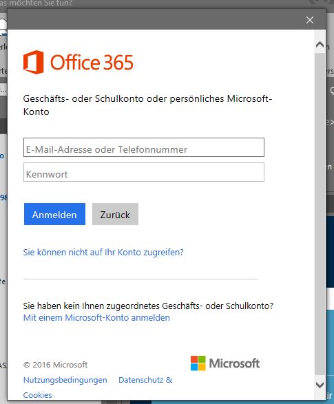 Anmeldung Outlook 365 bei Start von Outlook 2016 - Microsoft Community