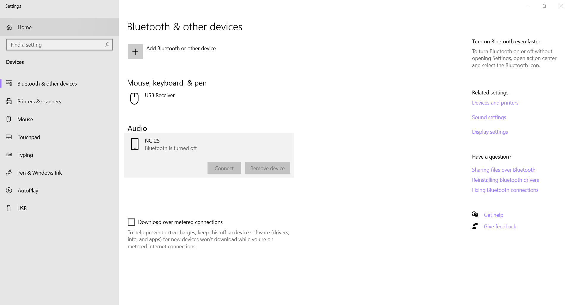 My bluetooth doesn't have the option to turn on - Microsoft Community
