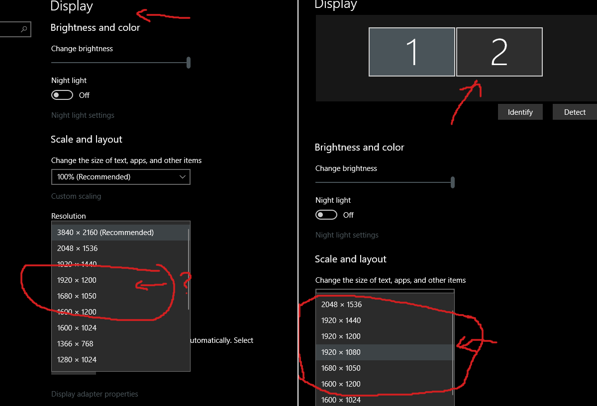 Resolution Issues 3840x2160 Recommended 19x1080 Missing Microsoft Community