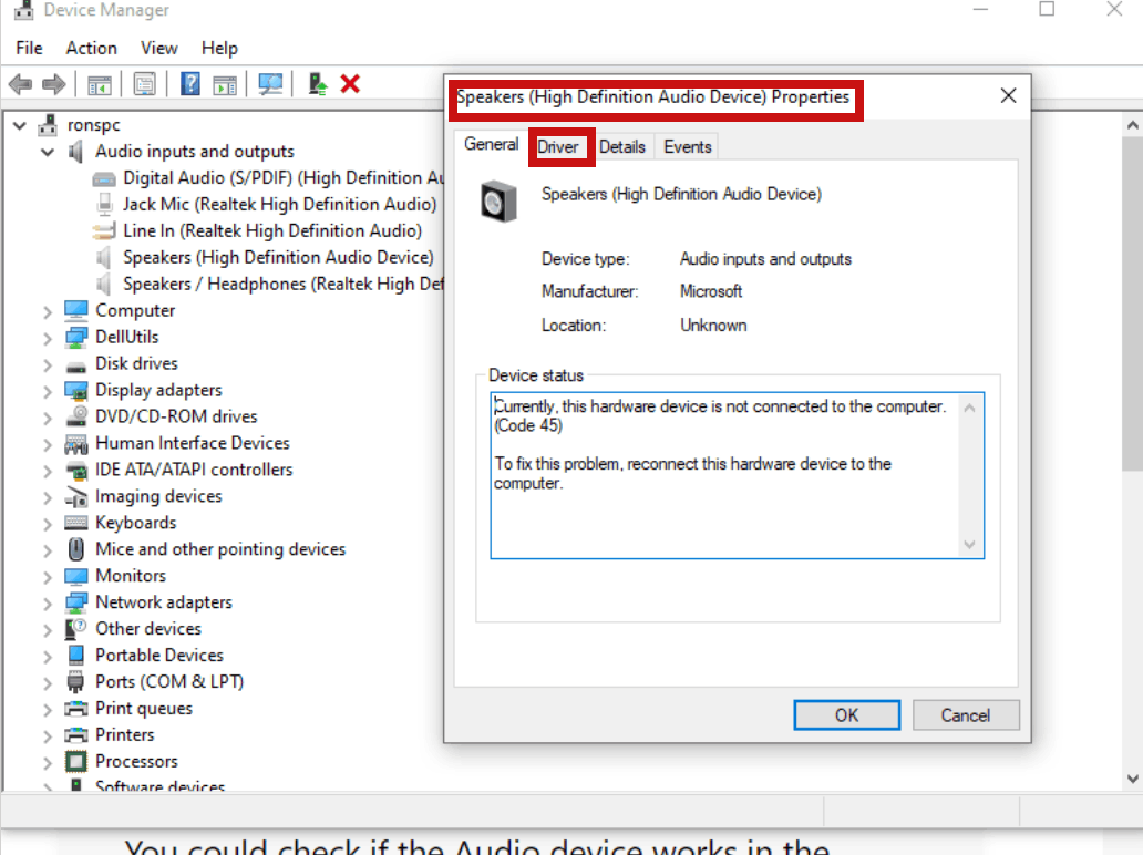 No Audio Output Device is Installed? - Microsoft Community