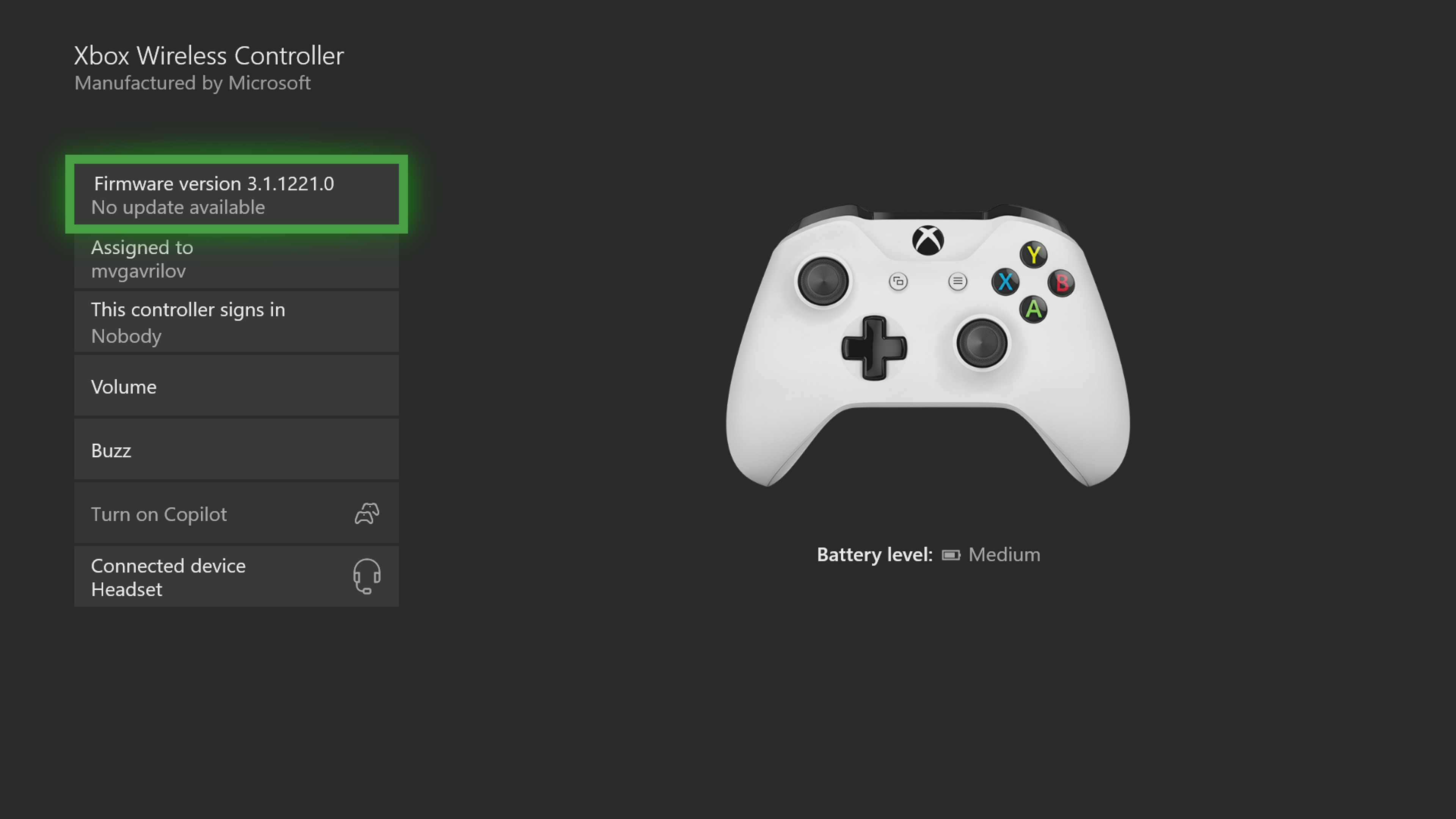 No audio xbox one on sale controller