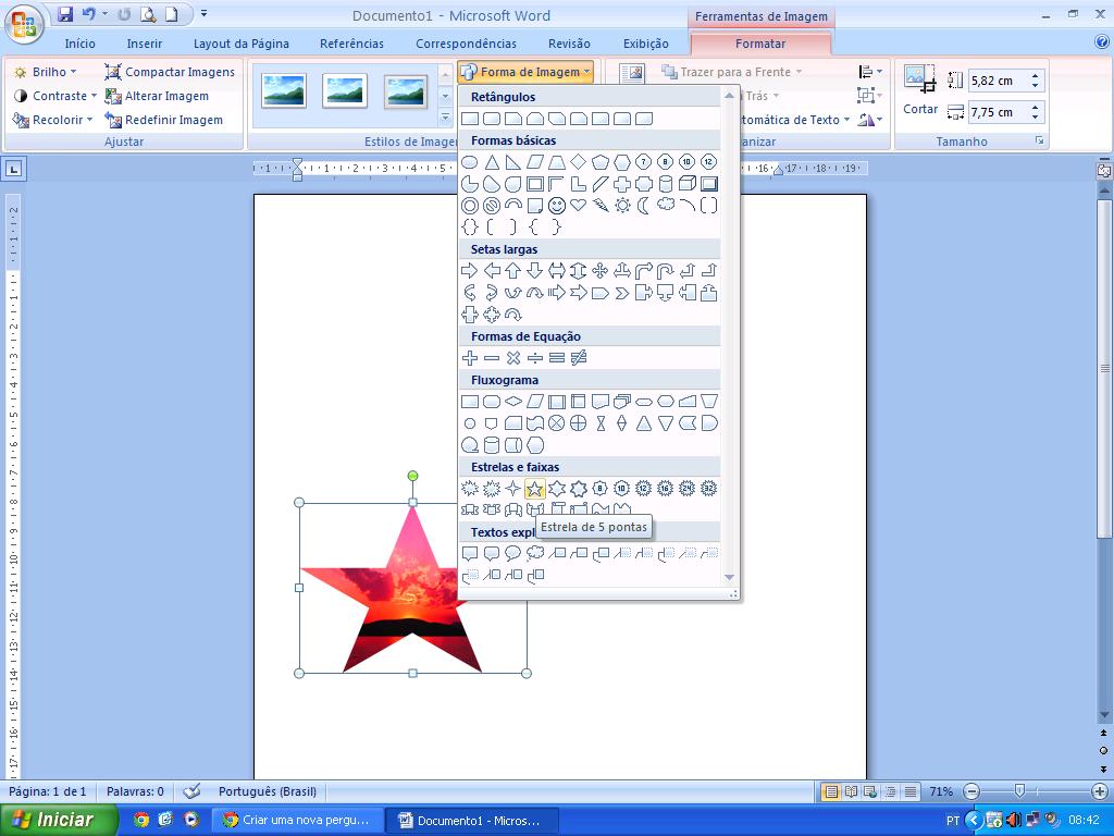 Microsoft Word 2010: Inserir formas no Word 2010