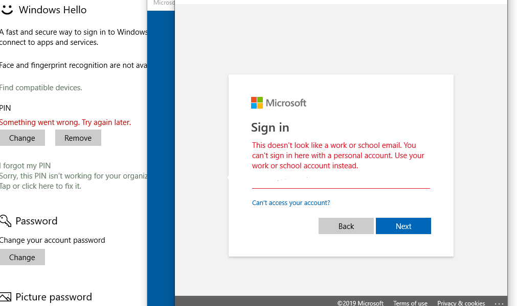 Cannot Use PIN Option To Sign Into My Computer, Cannot Use A Personal ...