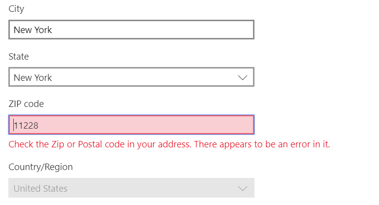 Check The Zip Or Postal Code In Your Address When Trying To