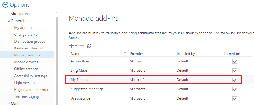 Missing Outlook Templates Microsoft Community