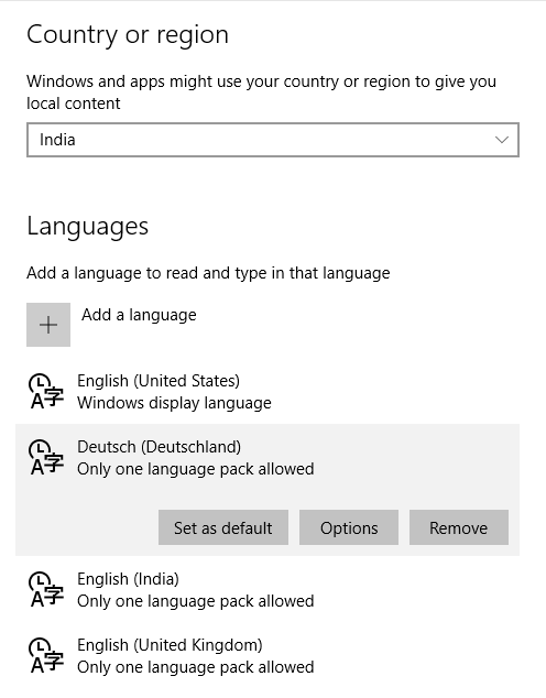 Adding language to Windows 10 single language - Microsoft Community