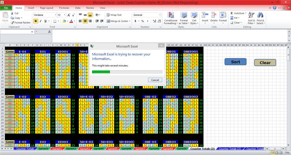 Nothing new just excel 2013 crashing and crashing, oh did i say ...