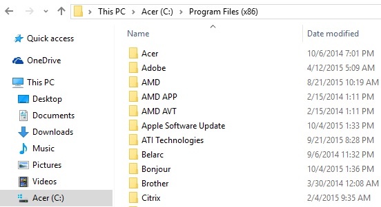 How Do I Find Program Files on Windows 10  