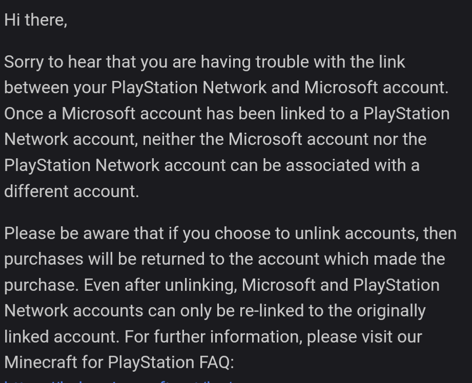 How To Unlink Microsoft Account From Minecraft On PlayStation 