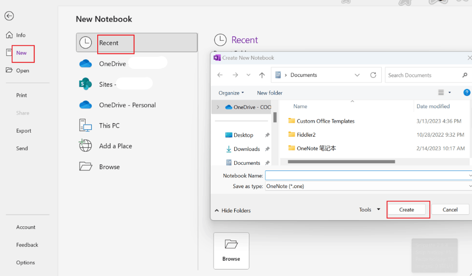 OneNote can not sync: We can't access this section file or the ...