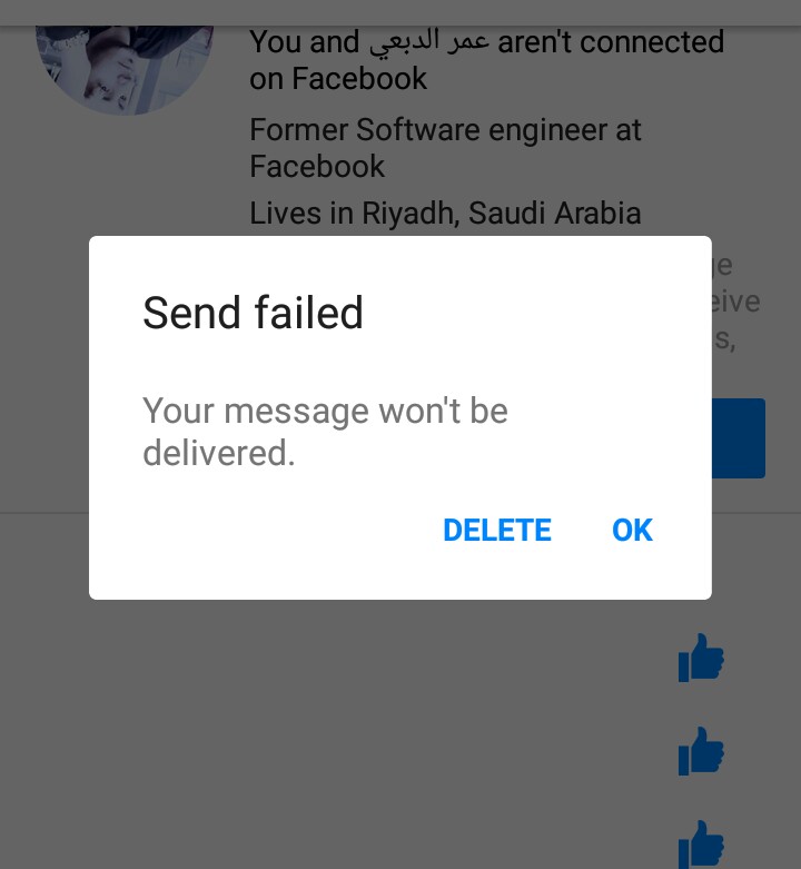 Can't connect to Facebook