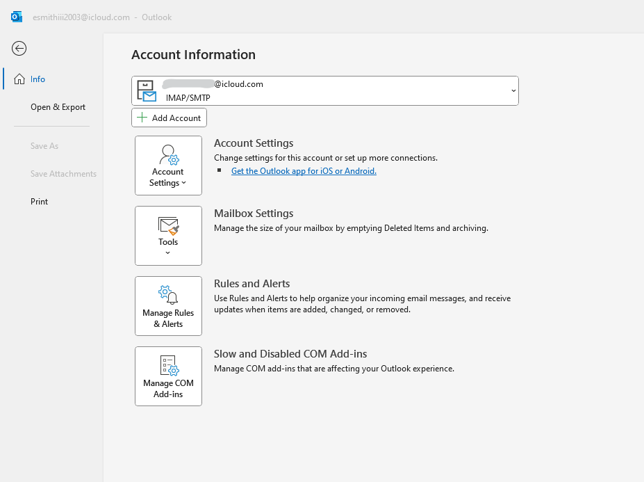 iCloud Calendar and Contacts not showing up in Outlook on my Windows