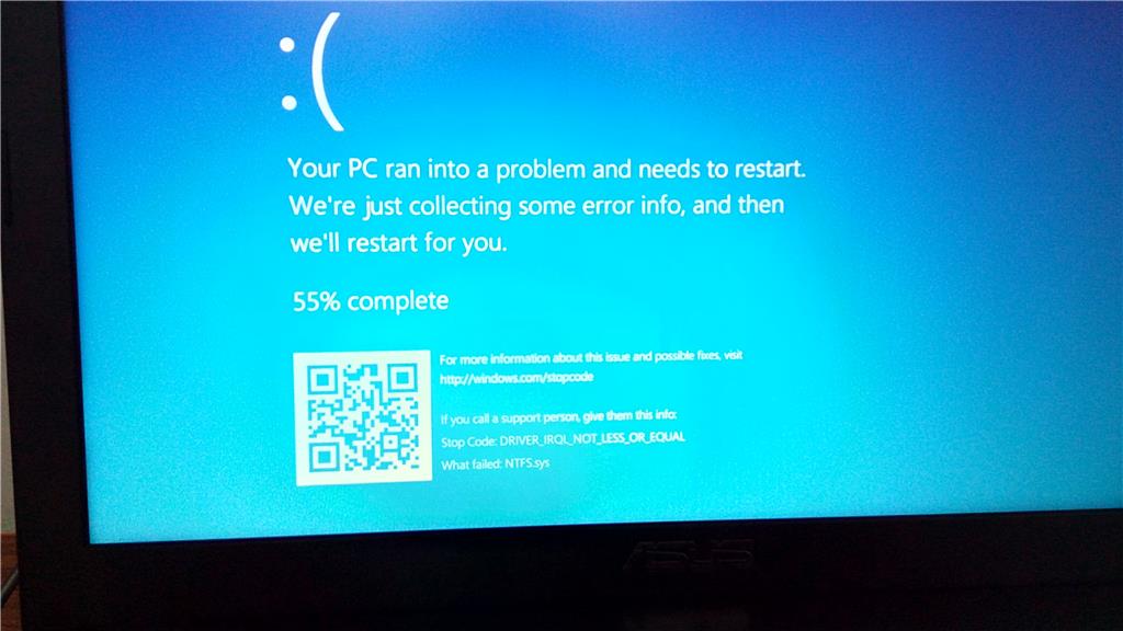 Bsod Error Driver Irql Not Less Or Equal On Windows 10 Microsoft Community