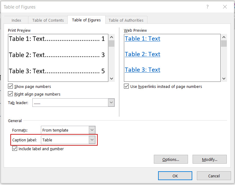 Numbering Tables - Microsoft Community