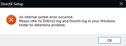 Windows 11 DirectX Errors - Microsoft Community