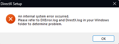 Fix DirectX Error on Windows 11/10