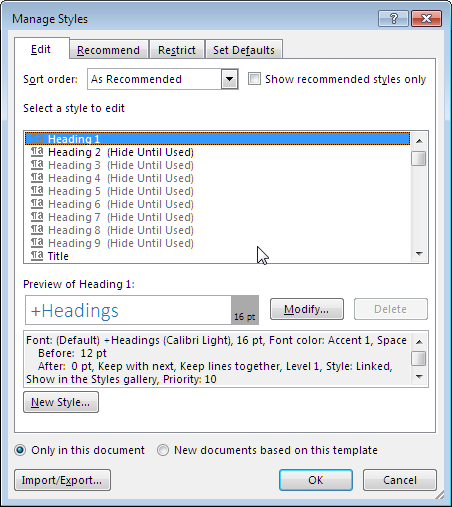 Word for mac lost level numbering system