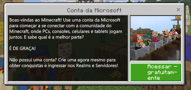 Minecraft windows 10: Na hora de jogar com um amigo da erro