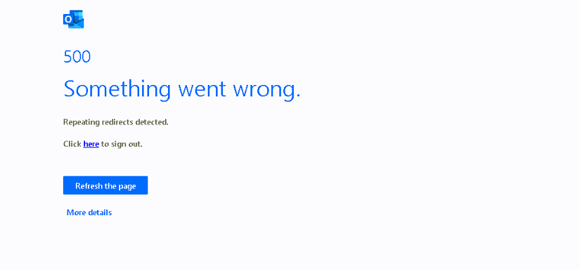 Microsoft Bookings - Cannot Access Page - Error Code: 500 "something ...