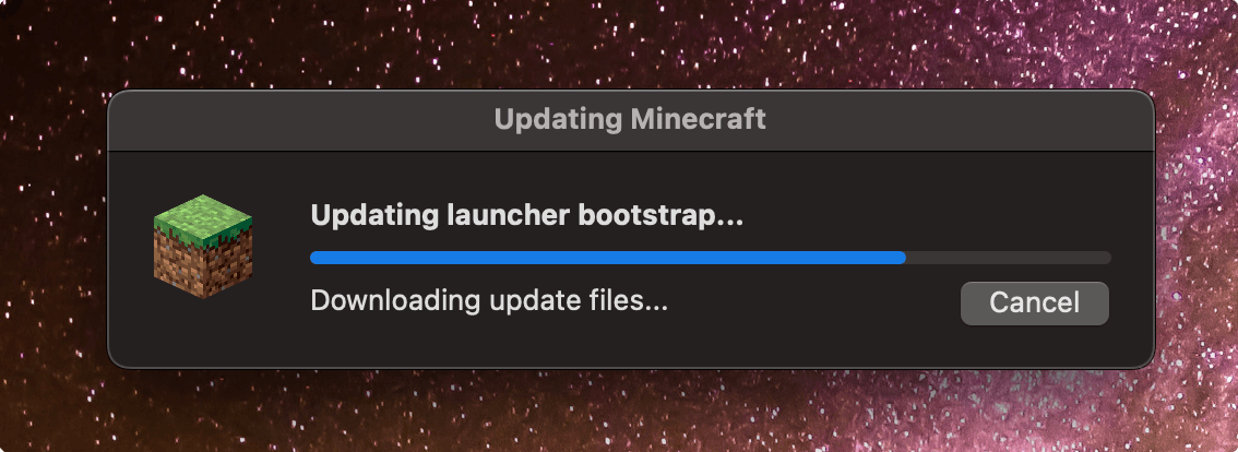 Minecraft Mac启动器一直循环更新 速度很慢 进度条还没到头就会自动取消 然后再打开优惠重复更新 无法使用 Microsoft Community