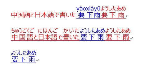 Word13における日本語と中国語のルビについて マイクロソフト コミュニティ