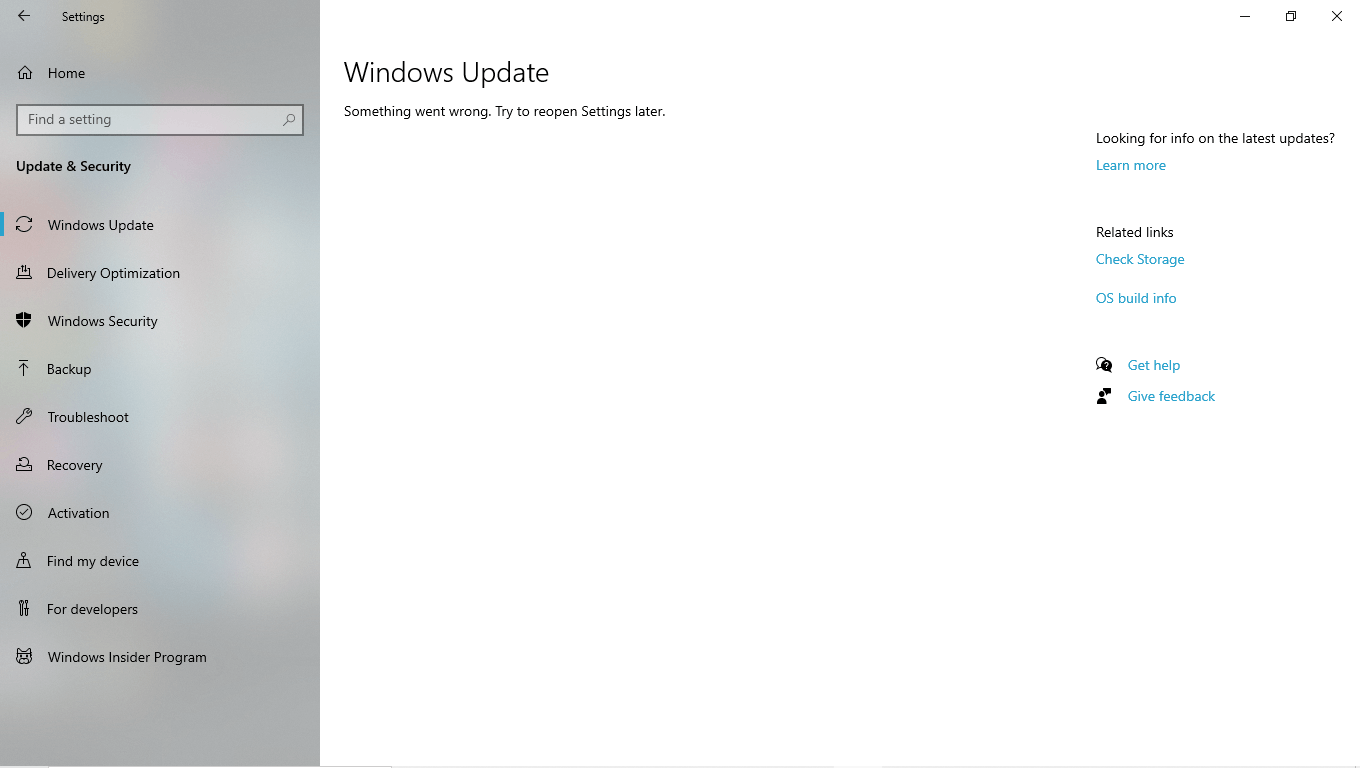 Couldnt update the windows 10 current version 20h2. error code 1058 ...