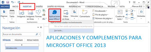Aplicaciones y complementos para Microsoft Office 2013 - Microsoft Community
