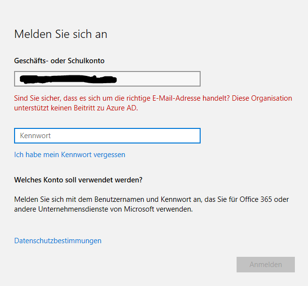 Keine Einrichtung Eines Exchange Kontos Mehr Möglich - Microsoft Community