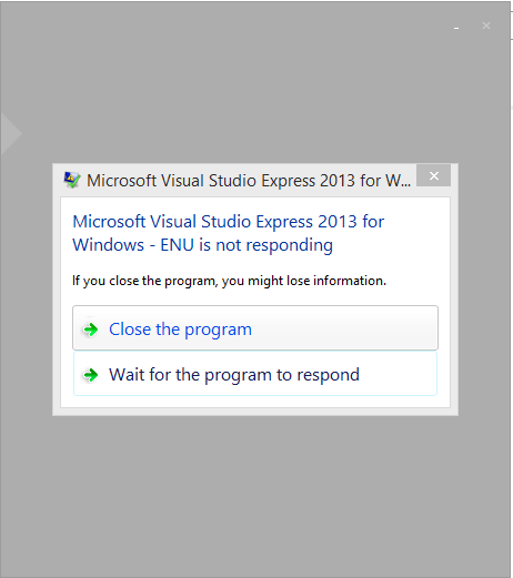  Microsoft Visual Studio Express 2013 installation -  Microsoft Community