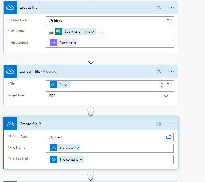 Convert Individual Microsoft Form Response to PDF and then send PDF to ...