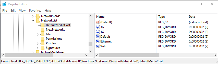 Metered network warning in outlook исправить