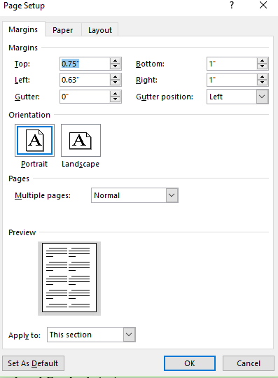 Text Width and margin Setting Problems in MS 2016 - Microsoft Community