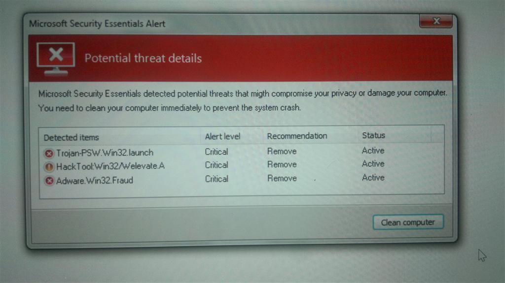 Virus Removal Alert Pop Up. Real Or Fake??? - Microsoft Community