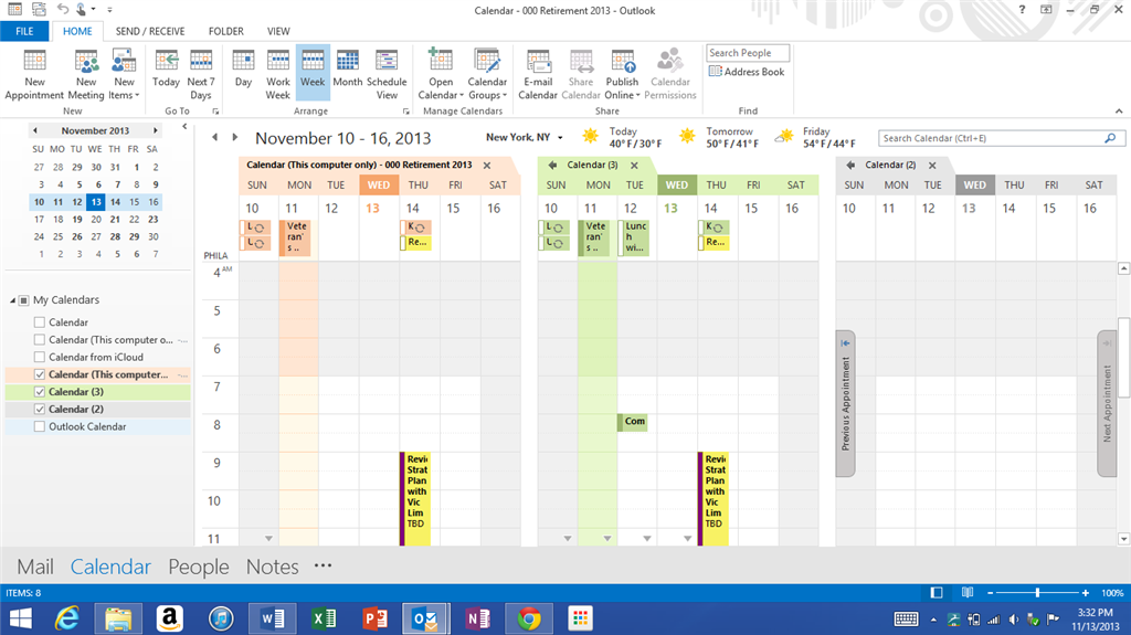 Computer calendar